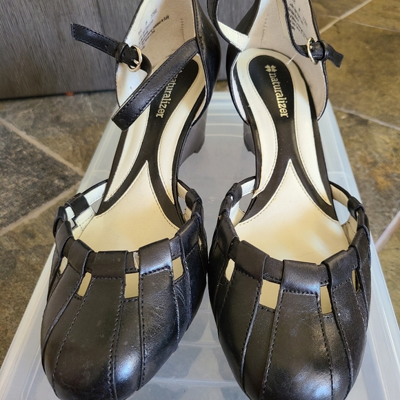 Naturalizer Leather Wedge Shoes - Picture 5 of 9